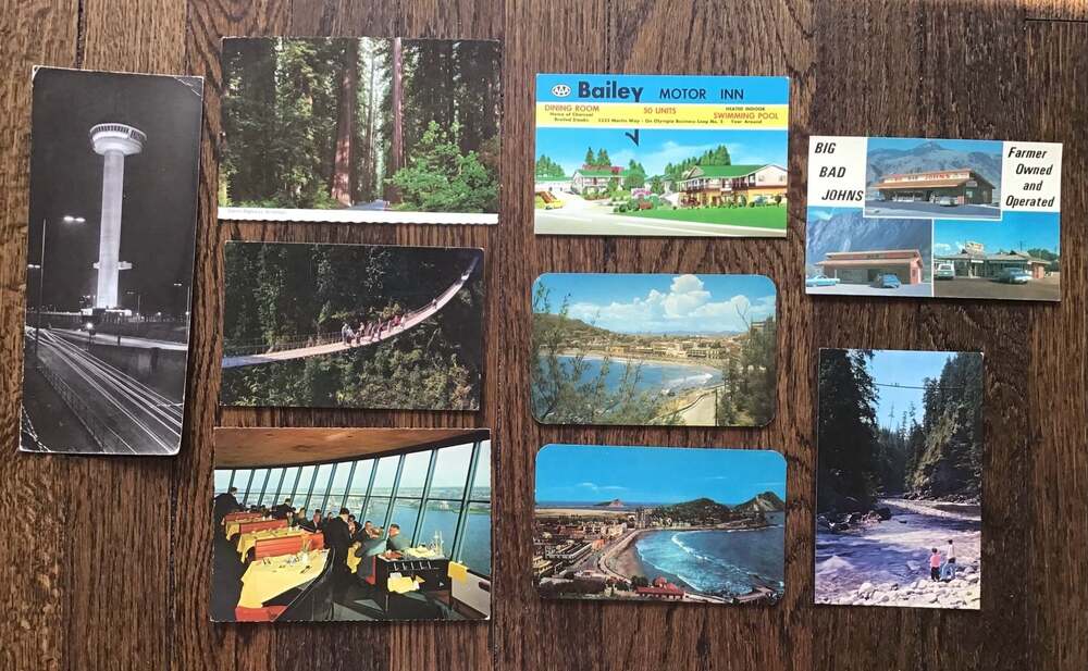 VINTAGE Travel Postcards w/ Landmarks Landscapes Motels MIXED LOT (9 pcs)